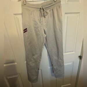 Hurley Men’s Jogger Sweatpants | Medium | Cream/Oatmeal Drawstring Athleisure